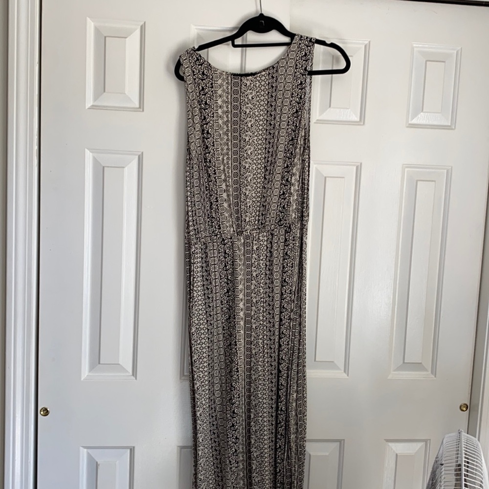 Black and off white maxi dress from torrid